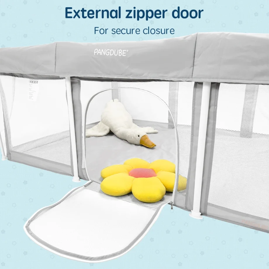 PANGDUBE Portable Baby Playpen Children Playground Foldable Baby Activities Fence Large Toddler Safety Fence Indoor Play Park