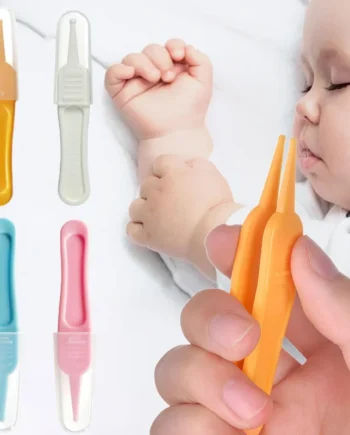 Baby Nose Cleaning Tweezers Infant Ear Nose Navel Clean Tool Safe Baby Dig Booger Clips Snot Removal Newborn Cleaning Supplies