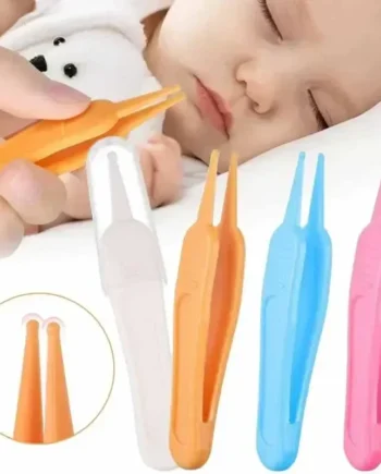 Tweezers Cleaning Forceps Baby Plastic Tweezers Nose Cleaner Tool Toddler Nasal Cavity Care Supplies Baby Essentials Kids Safety