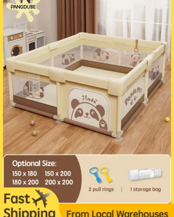 PANGDUBE Panda Baby Playpens Children's Playpen Optional 4 Sizes Playpen for Baby Activity Gym Kids Play Fence Playground