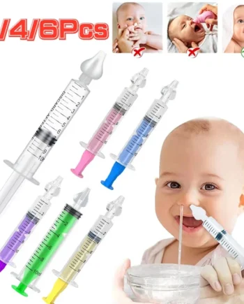 Needle Tube Nasal Aspirator Syringe Baby Nose Cleaner Baby Rhinitis Nasal Washer Reusable Nasal Irrigator Washing for Children