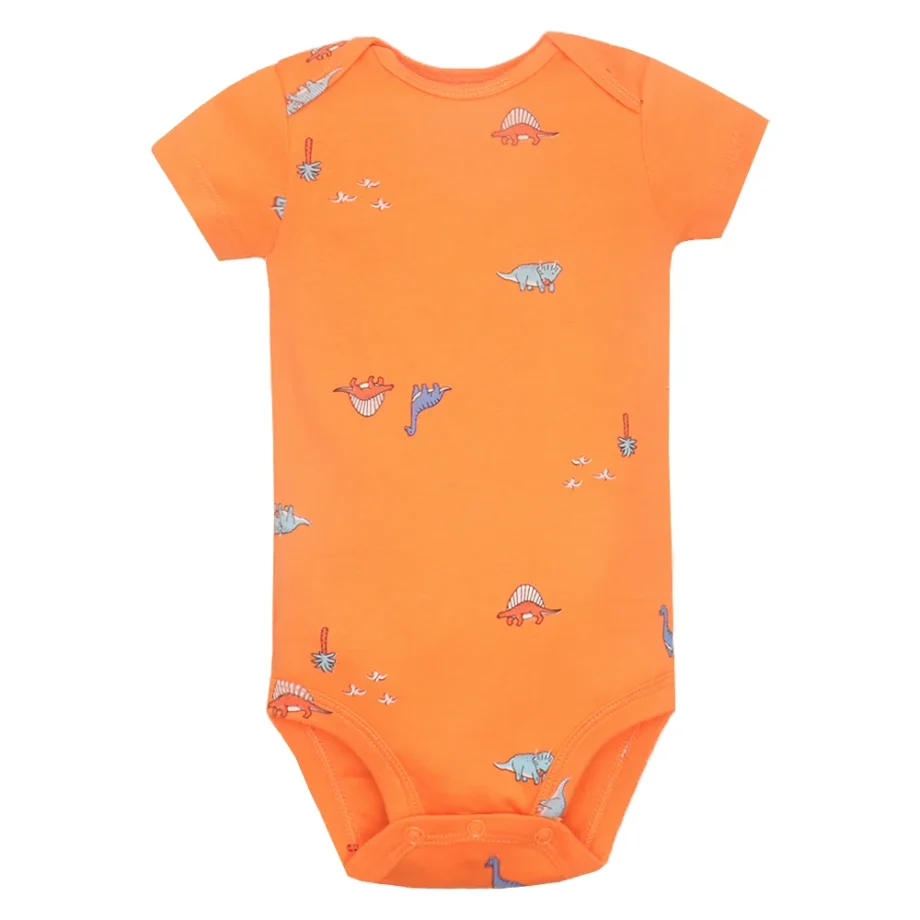 5Pcs/lot Baby Boys Romper Fashion Soft Cotton Summer Bebe Clothes Infant Jumpsuit Cartoon Dinosaur Newborn Baby Girl Clothes