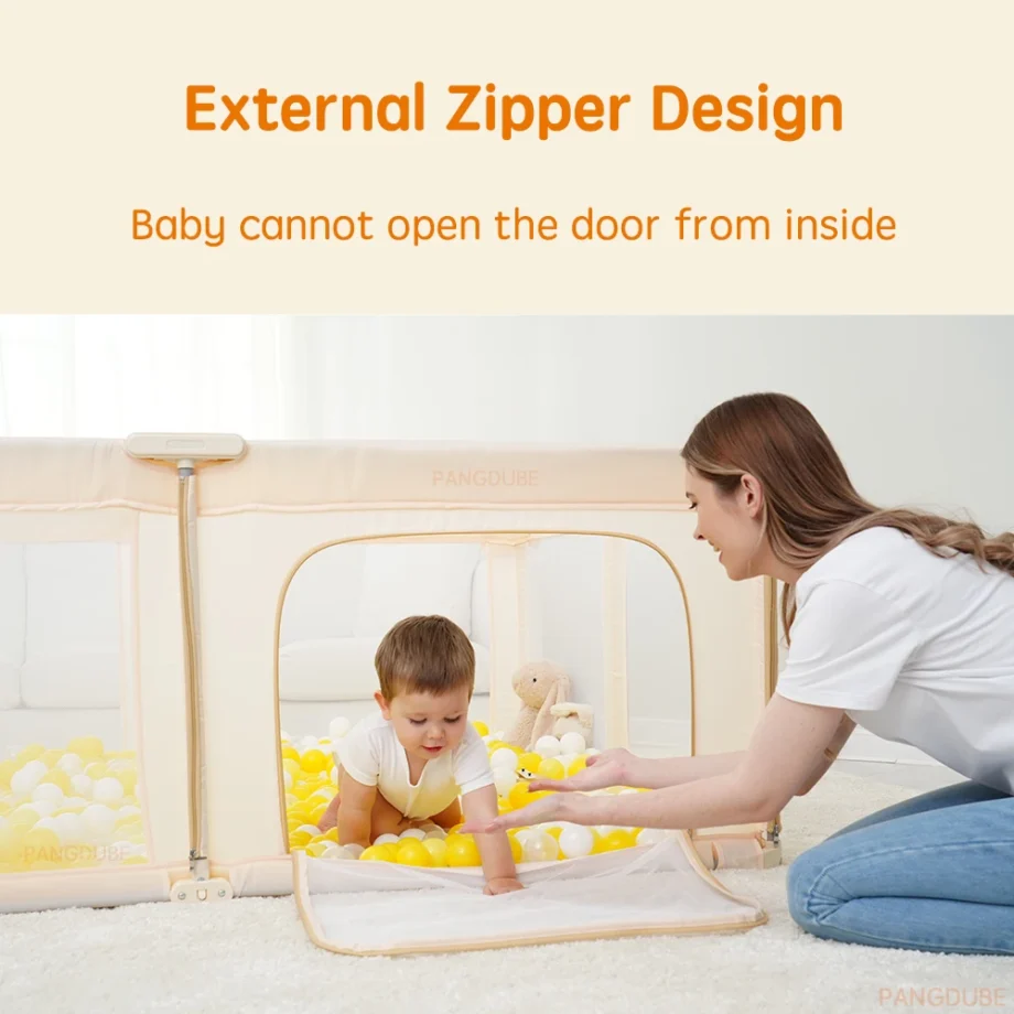PANGDUBE Folding Baby Playpen Large Foldable Playground for Baby Safety Fence Activities for Baby Park Portable Baby Games Area