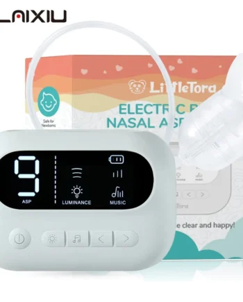 Baby Nasal Aspirator Electric Nose Cleaner with Built-In Music & Night Light Rechargeable Nose Booger Sucker for Infants Babies