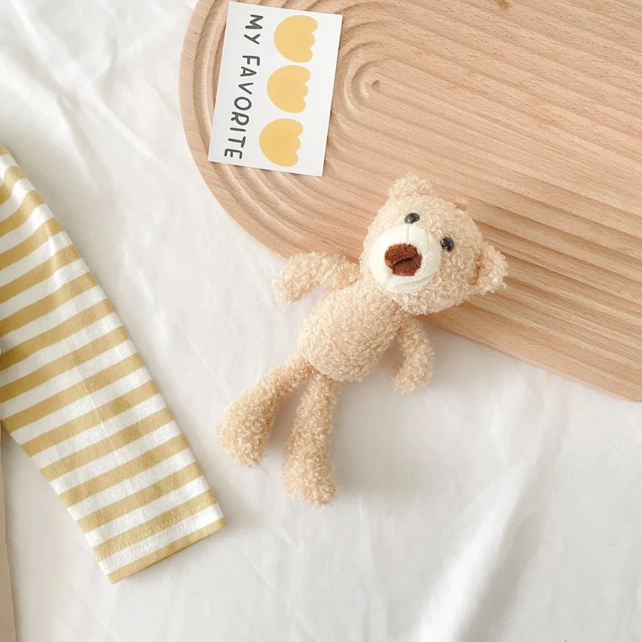 Sanlutoz Autumn Long Sleeve Lovely Baby Boys Girls Rompers Bear Infants Clothing Jumpsuits Striped Casual Cottons Unisex