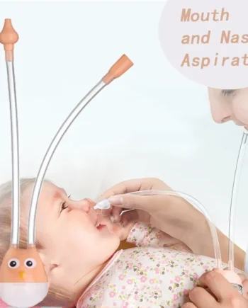 Baby Nasal Aspirator Mouth Suction Type Nasal Absorption Cleaner for Infant Anti Reflux Silicone Booger Suction Pipe