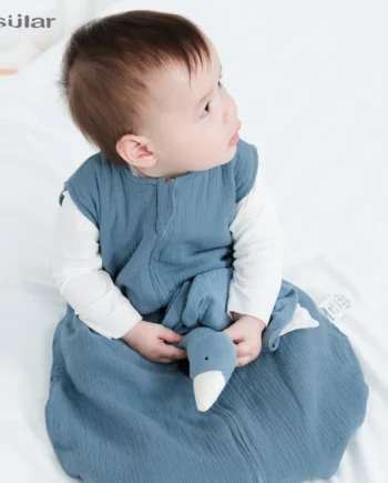 Baby Sleeping Blanket Newborn Swaddle Sleeveless Sleep Sack Summer Thin Premium Muslin Cotton Soft 2-Ways Zipper Easy Diaper Cha