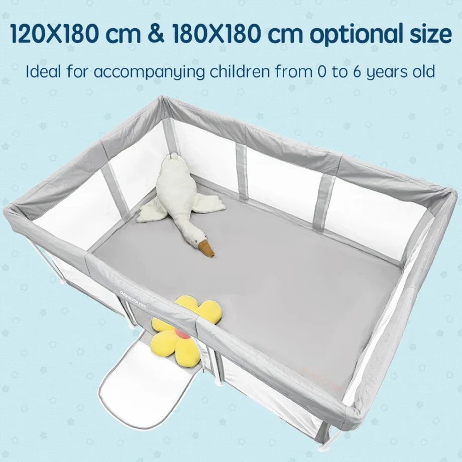 PANGDUBE Portable Baby Playpen Children Playground Foldable Baby Activities Fence Large Toddler Safety Fence Indoor Play Park