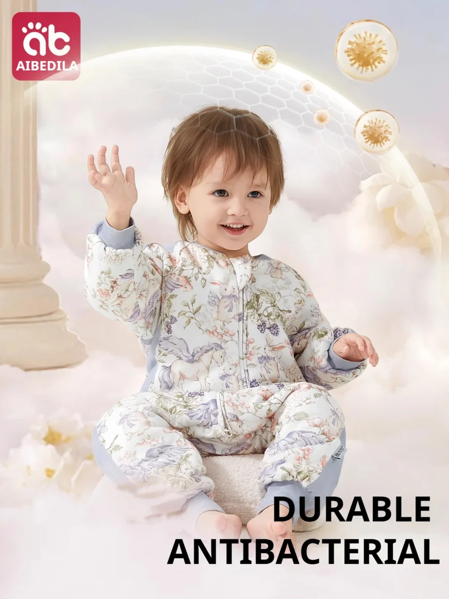 AIBEDILA Baby Sleep Sack Thick Soft Kid's Swaddle Transition Sleeping Bag Warmth Toddlers Wearable Blanket 6M-5.5T Boy/Gril