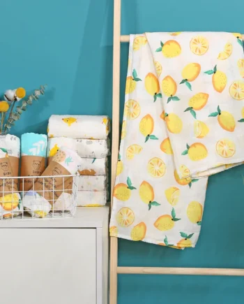 Baby Blanket Swaddle Bamboo Cotton Wrapped Towel Thin Design Double-layer Bath Towel Baby Bath Towel Gauze Children Quilt