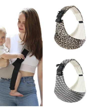 Baby Going Out Safety Carrier Simple Leopard Pattern Portable Front Hug Type Back Baby Out of the Baby Artifact Waist Stool