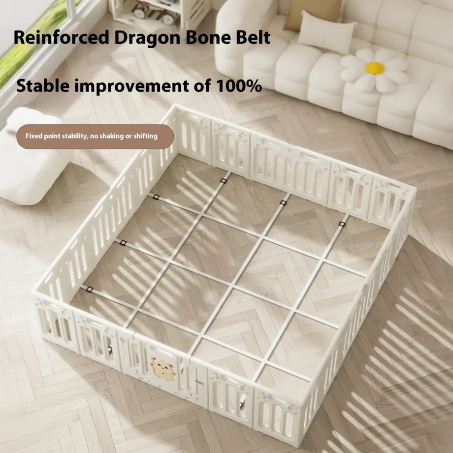 Baby Playpen Safety Fence Indoor Play Yard for Toddlers Kids Activity Center Baby Proofing Guardrail with Play Mat Living Room