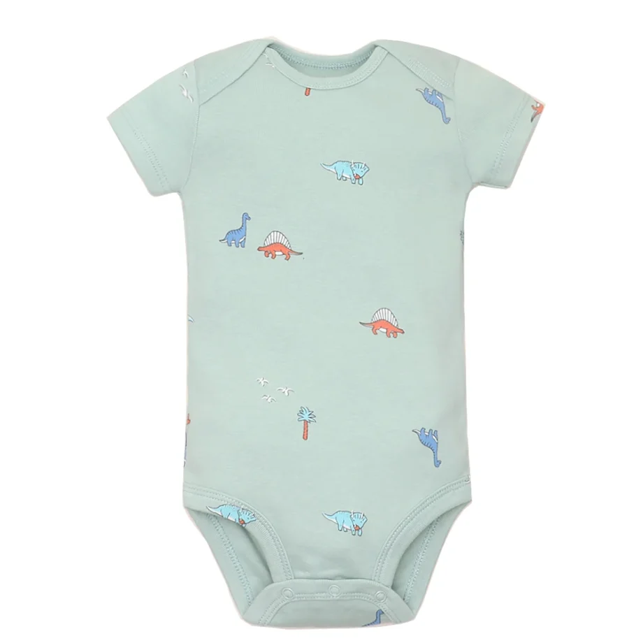 5Pcs/lot Baby Boys Romper Fashion Soft Cotton Summer Bebe Clothes Infant Jumpsuit Cartoon Dinosaur Newborn Baby Girl Clothes