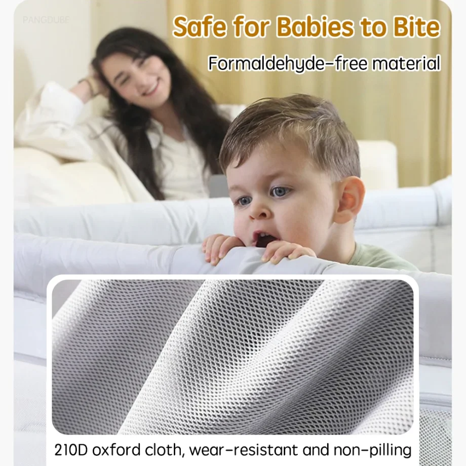 PANGDUBE Foldable Baby Playpen Outdoor Baby Activity Fence Thicken Steel Pipes Kid Folding Playground Baby Games Park Activities
