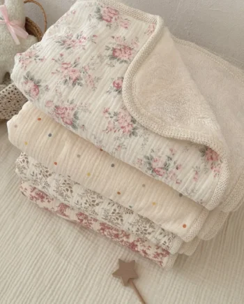 Winter Baby Blanket for Newborn Fleece Cotton Muslin Swaddle Bedding Velvet Stroller Cover New Born Kids Blanket Mother Kids