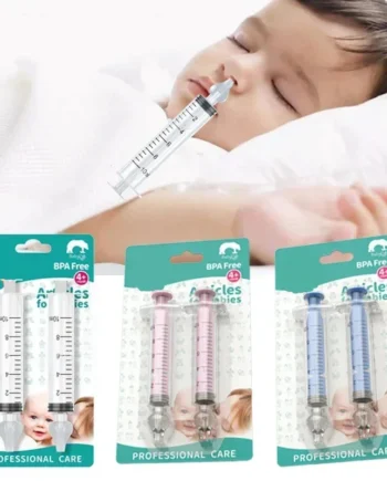 2Pcs Needle Tube Baby Nasal Aspirator Syringe Baby Nose Cleaner Infant Rhinitis Nasal Washer Children Nose Washing Tool for Kids