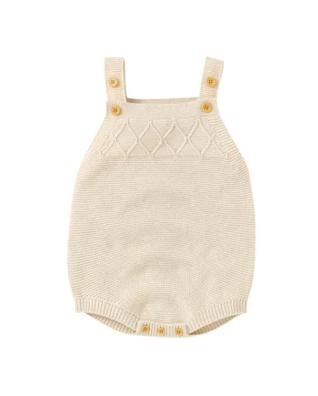 Spaghetti Straps Knitwear Sleeveless Newborn Baby Boys & Girls Summer Rompers Soft Infant One-piece Bodysuit Jumpsuit Sleepsuit