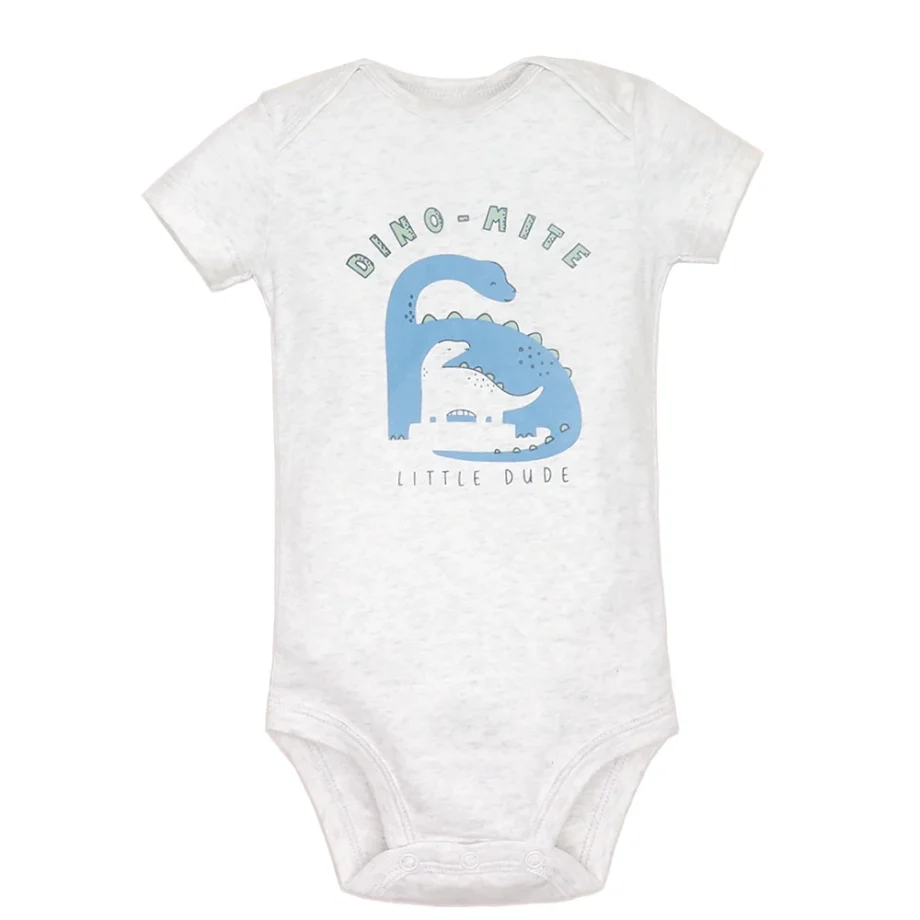 5Pcs/lot Baby Boys Romper Fashion Soft Cotton Summer Bebe Clothes Infant Jumpsuit Cartoon Dinosaur Newborn Baby Girl Clothes