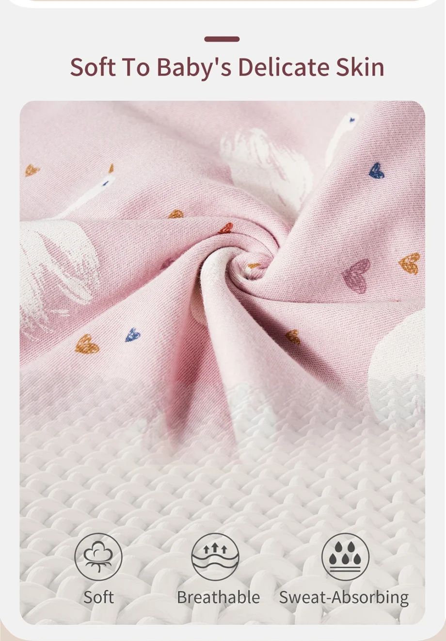 Newborn Raised Hand Anti-shock Cotton cartoon Swaddle Blanket New Born Baby Items Baby Swaddles